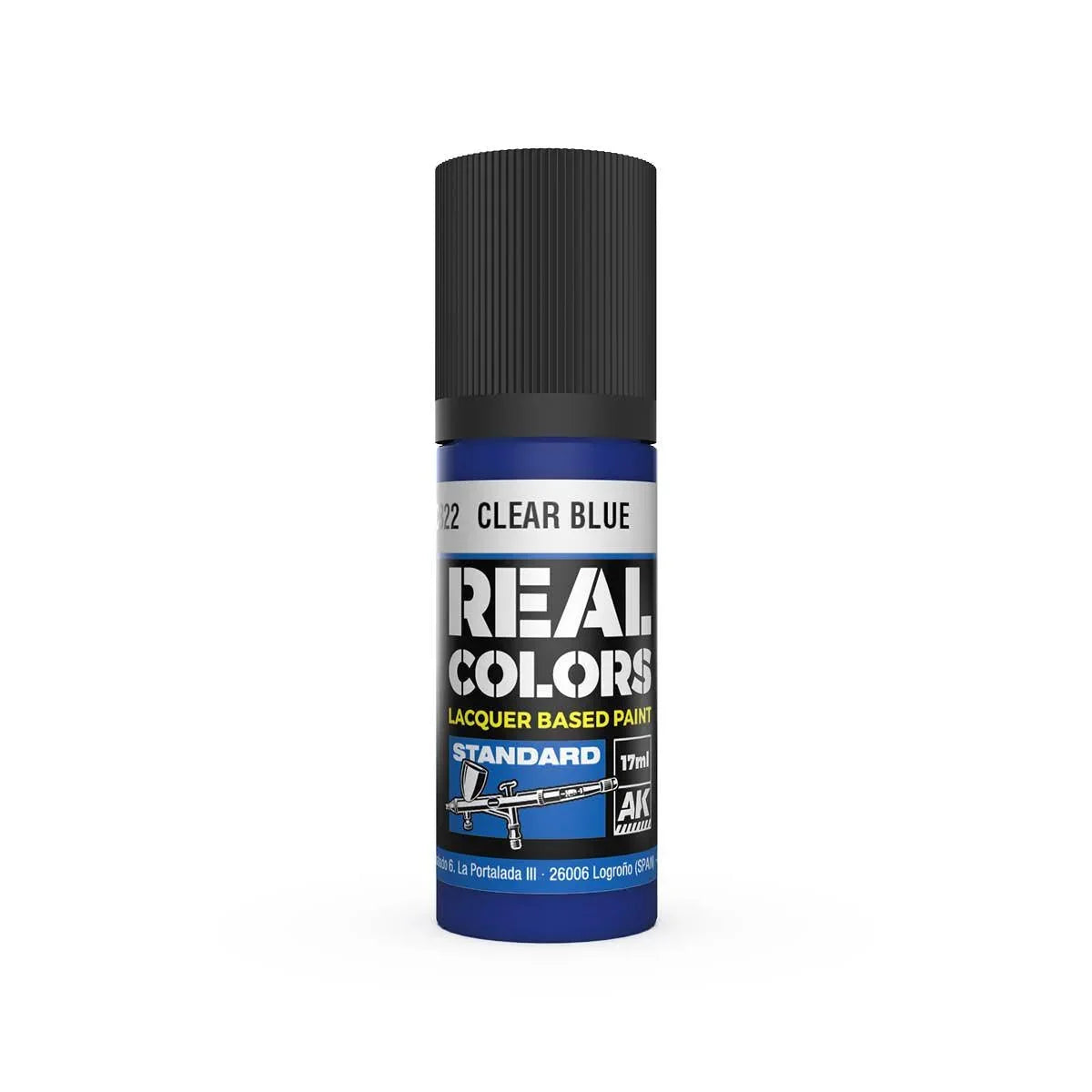 AK Interactive RC822 Real Colors Clear Blue Paint 17ml - A-Z Toy Hobby