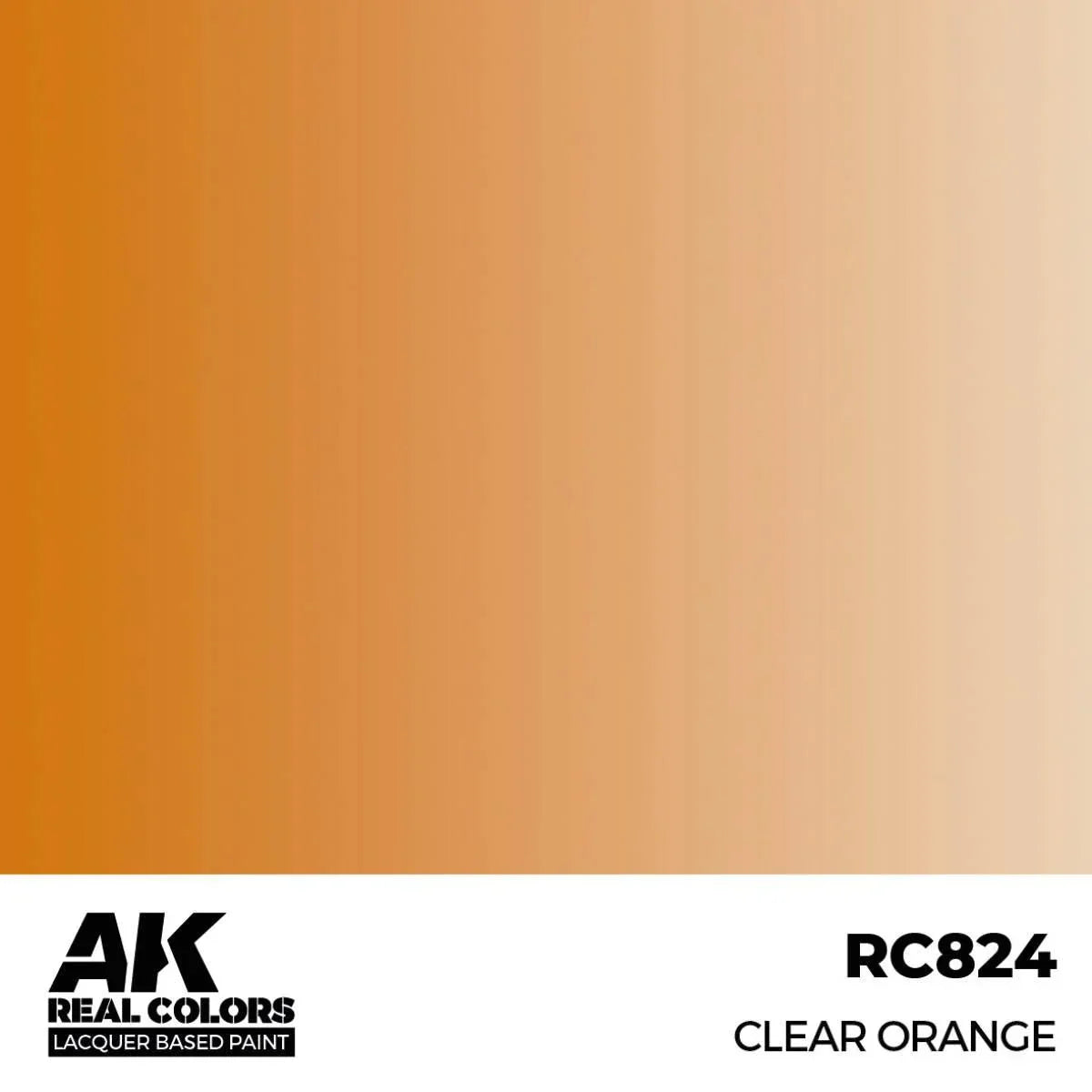 AK Interactive RC824 Real Colors Clear Orange Paint 17ml - A-Z Toy Hobby