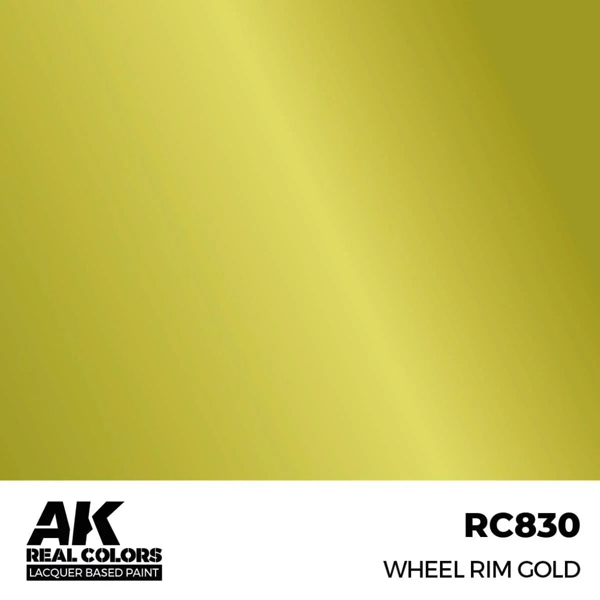 AK Interactive RC830 Real Colors Wheel Rim Gold Paint 17ml - A-Z Toy Hobby
