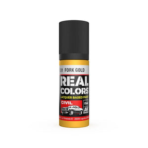 AK Interactive RC831 Real Colors Fork Gold Paint 17ml - A-Z Toy Hobby