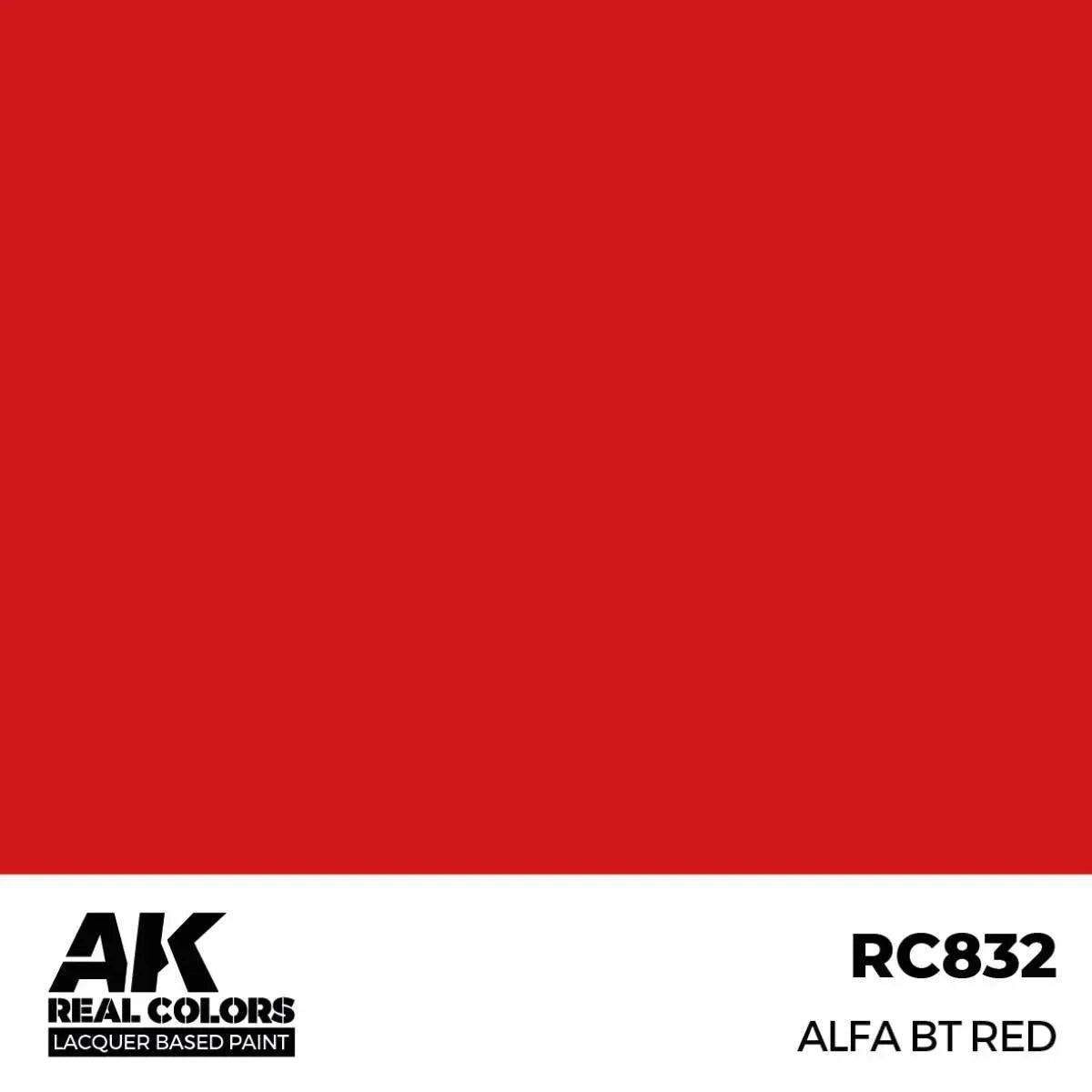 AK Interactive RC832 Real Colors Alfa BT Red Paint 17ml - A-Z Toy Hobby