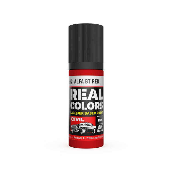 AK Interactive RC832 Real Colors Alfa BT Red Paint 17ml