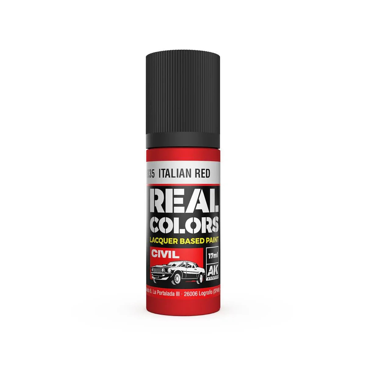 AK Interactive RC835 Real Colors Italian Red Paint 17ml - A-Z Toy Hobby