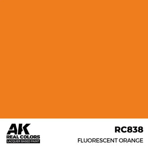 AK Interactive RC838 Real Colors Fluorescent Orange Paint 17ml - A-Z Toy Hobby
