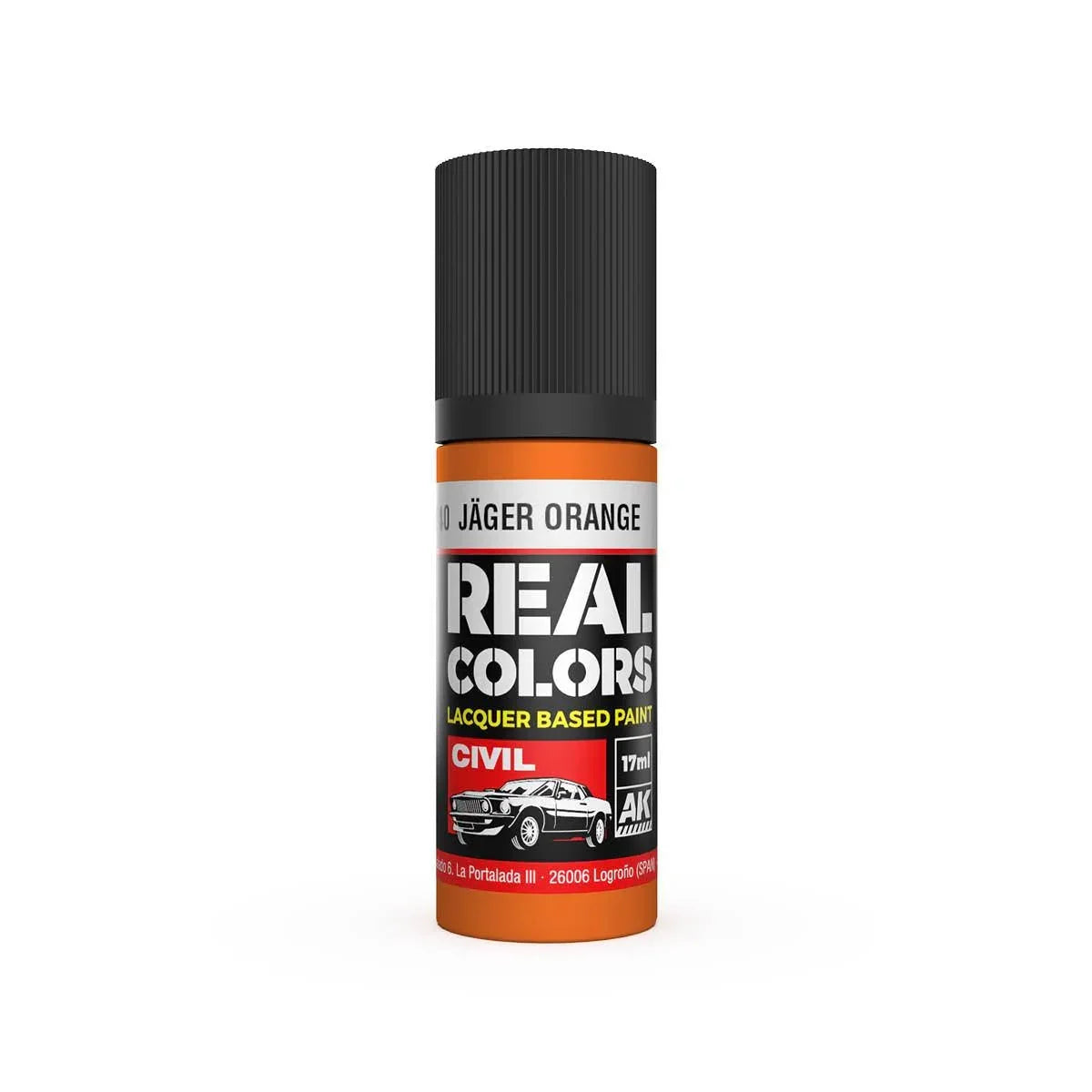 AK Interactive RC840 Real Colors Jäger Orange Paint 17ml - A-Z Toy Hobby