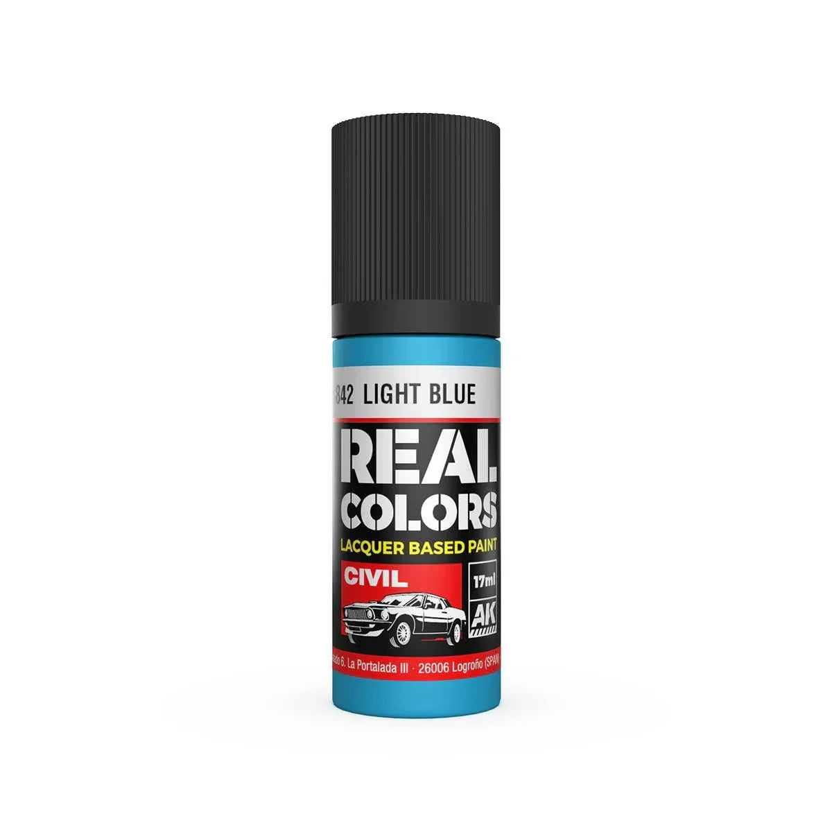 AK Interactive RC842 Real Colors Light Blue Paint 17ml - A-Z Toy Hobby