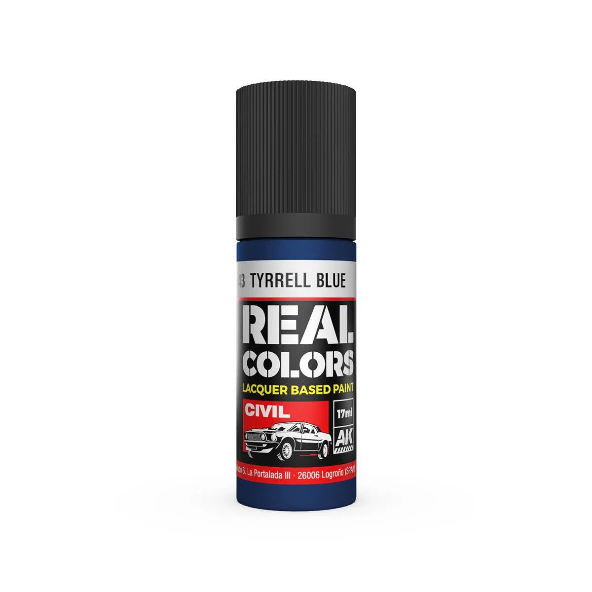 AK Interactive RC843 Real Colors Tyrrell Blue Paint 17ml - A-Z Toy Hobby
