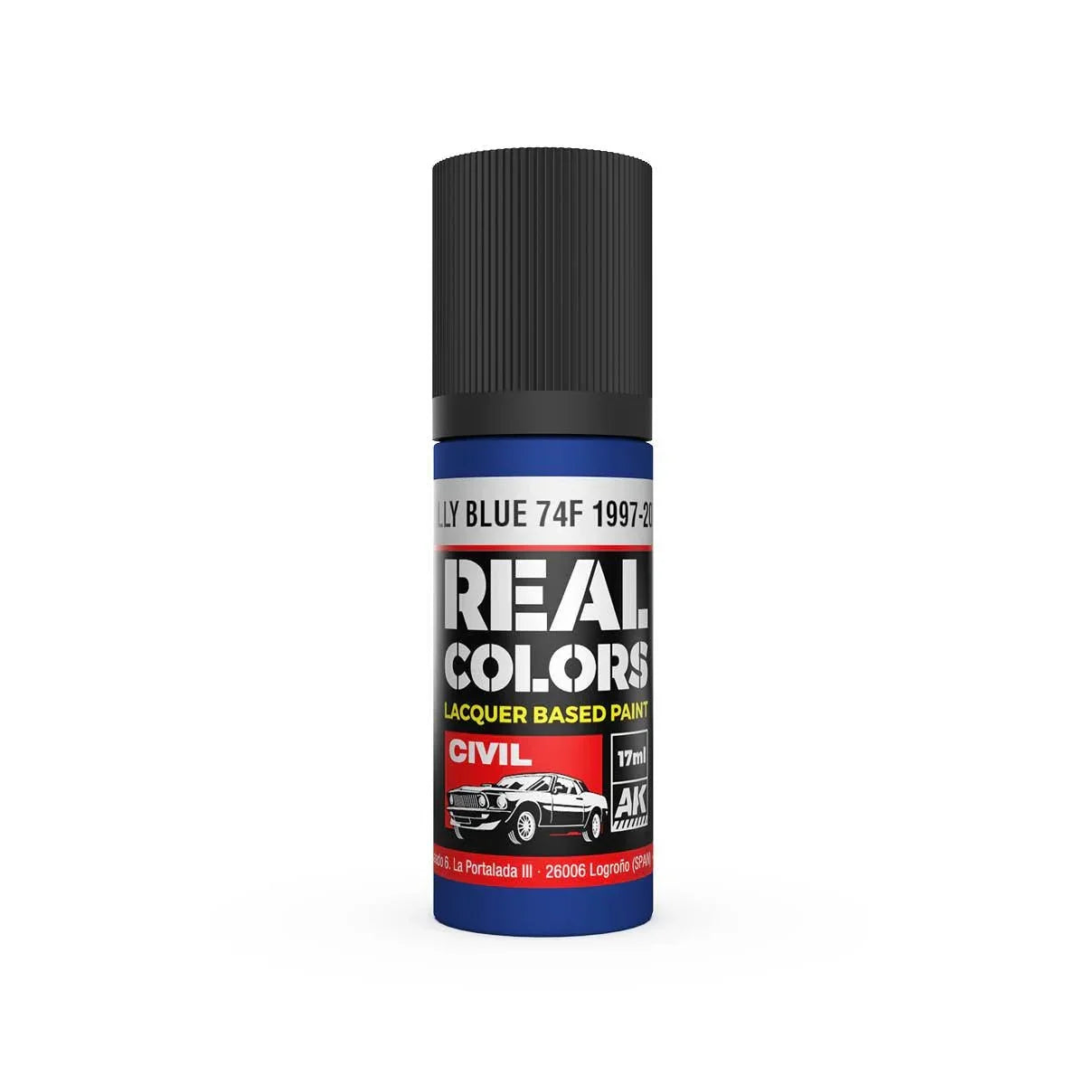 AK Interactive RC845 Real Colors Rally Blue 74F 1997-2002 Paint 17ml - A-Z Toy Hobby