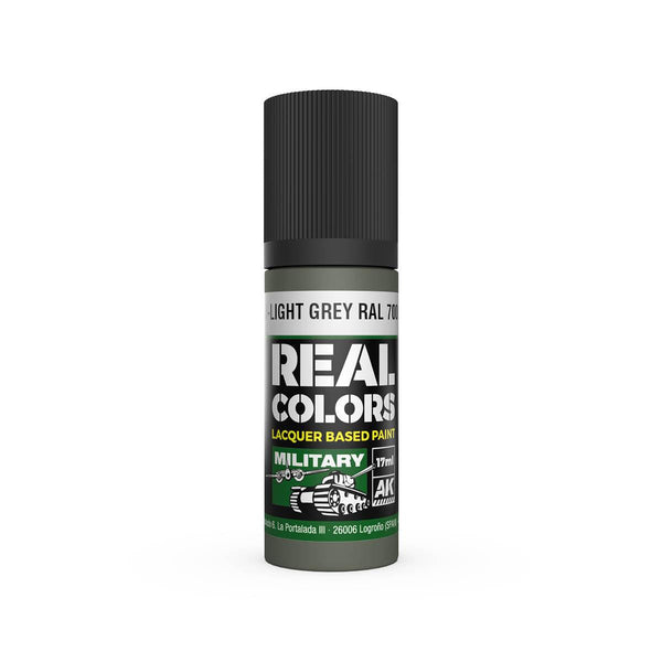 AK Interactive RC854 Real Colors Hellgrau-Light Gray RAL 7009 (Interior Color) Paint 17ml