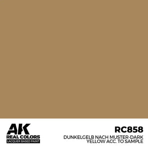 AK Interactive RC858 Real Colors Dunkelgelb Nach Muster Dark Yellow Paint 17ml - A-Z Toy Hobby