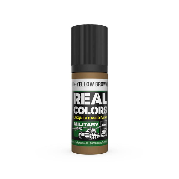 AK Interactive RC861 Real Colors Gelbbraun-Yellow Brown RAL 8000 Paint 17ml