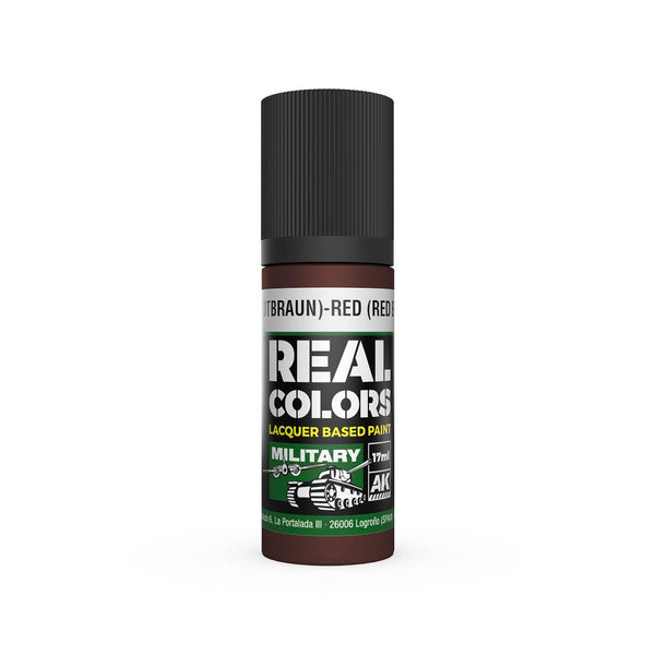 AK Interactive RC862 Real Colors Rot (Rotbraun)-Red (Red Brown) RAL 8012 Paint 17ml