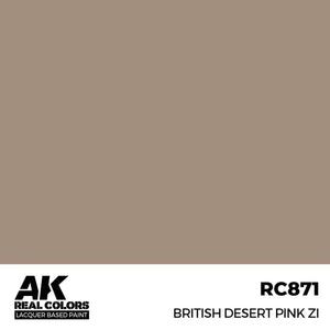 AK Interactive RC871 Real Colors British Desert Pink ZI Paint 17ml - A-Z Toy Hobby