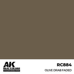 AK Interactive RC884 Real Colors Olive Drab Faded Paint 17ml - A-Z Toy Hobby