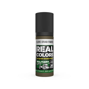 AK Interactive RC884 Real Colors Olive Drab Faded Paint 17ml - A-Z Toy Hobby