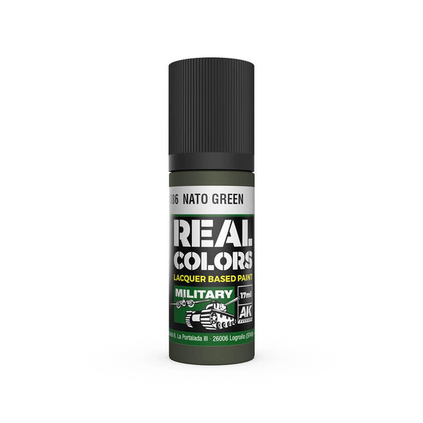 AK Interactive RC886 Real Colors NATO Green Paint 17ml