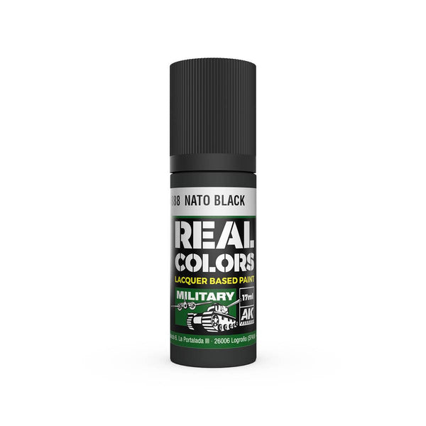 AK Interactive RC888 Real Colors NATO Black Paint 17ml