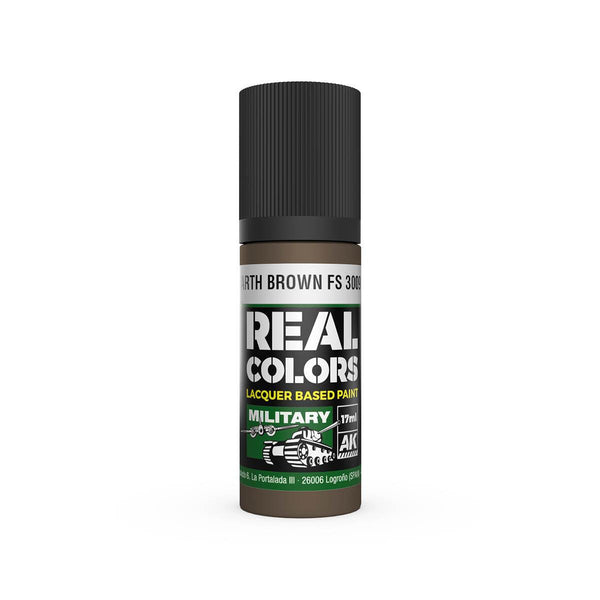 AK Interactive RC892 Real Colors Earth Brown FS 30099 Paint 17ml