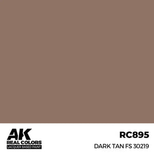 AK Interactive RC895 Real Colors Dark Tan FS 30219 Paint 17ml - A-Z Toy Hobby