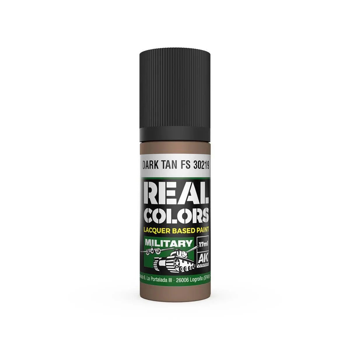 AK Interactive RC895 Real Colors Dark Tan FS 30219 Paint 17ml - A-Z Toy Hobby