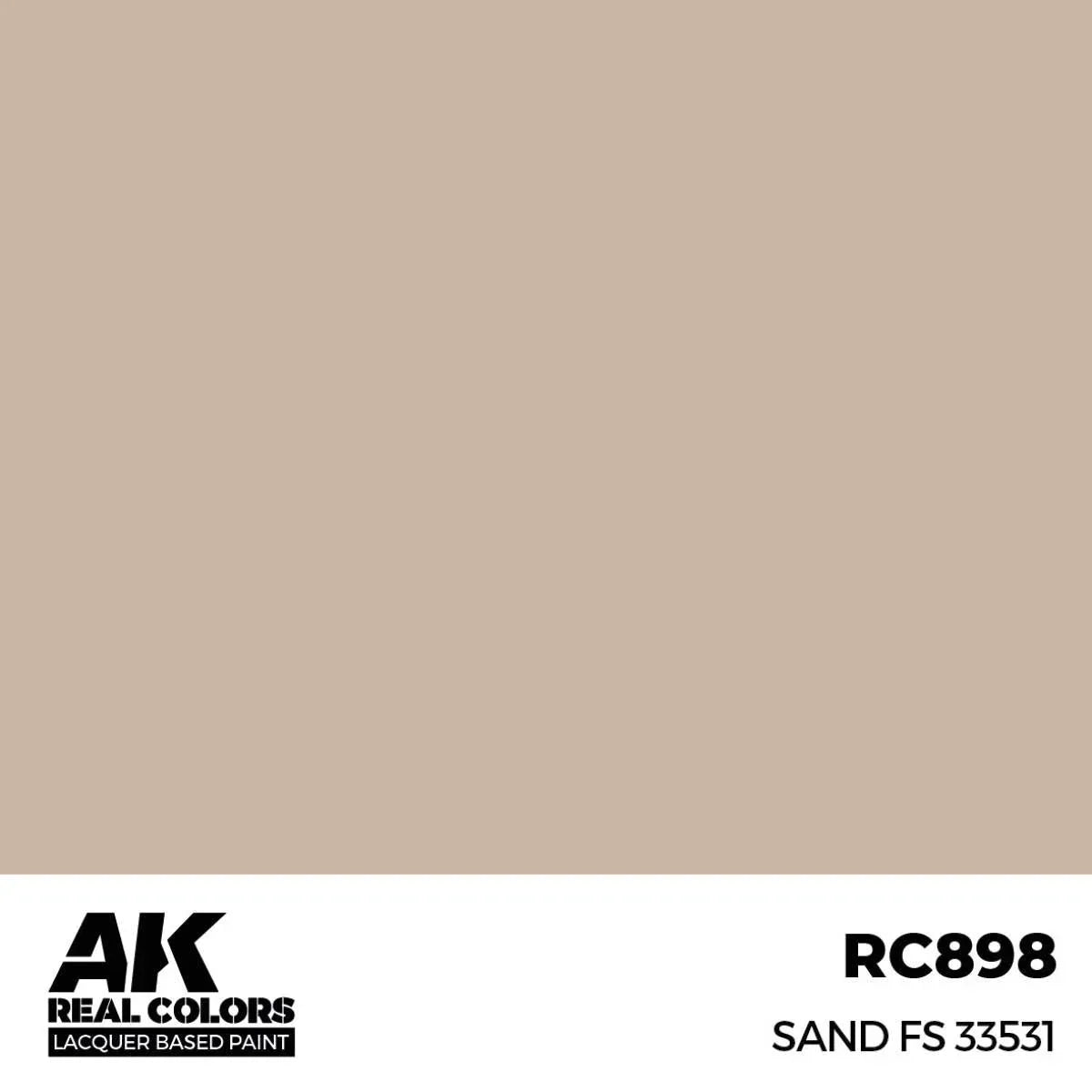 AK Interactive RC898 Real Colors Sand FS 33531 Paint 17ml - A-Z Toy Hobby