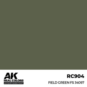 AK Interactive RC904 Real Colors Field Green FS 34097 Paint 17ml - A-Z Toy Hobby