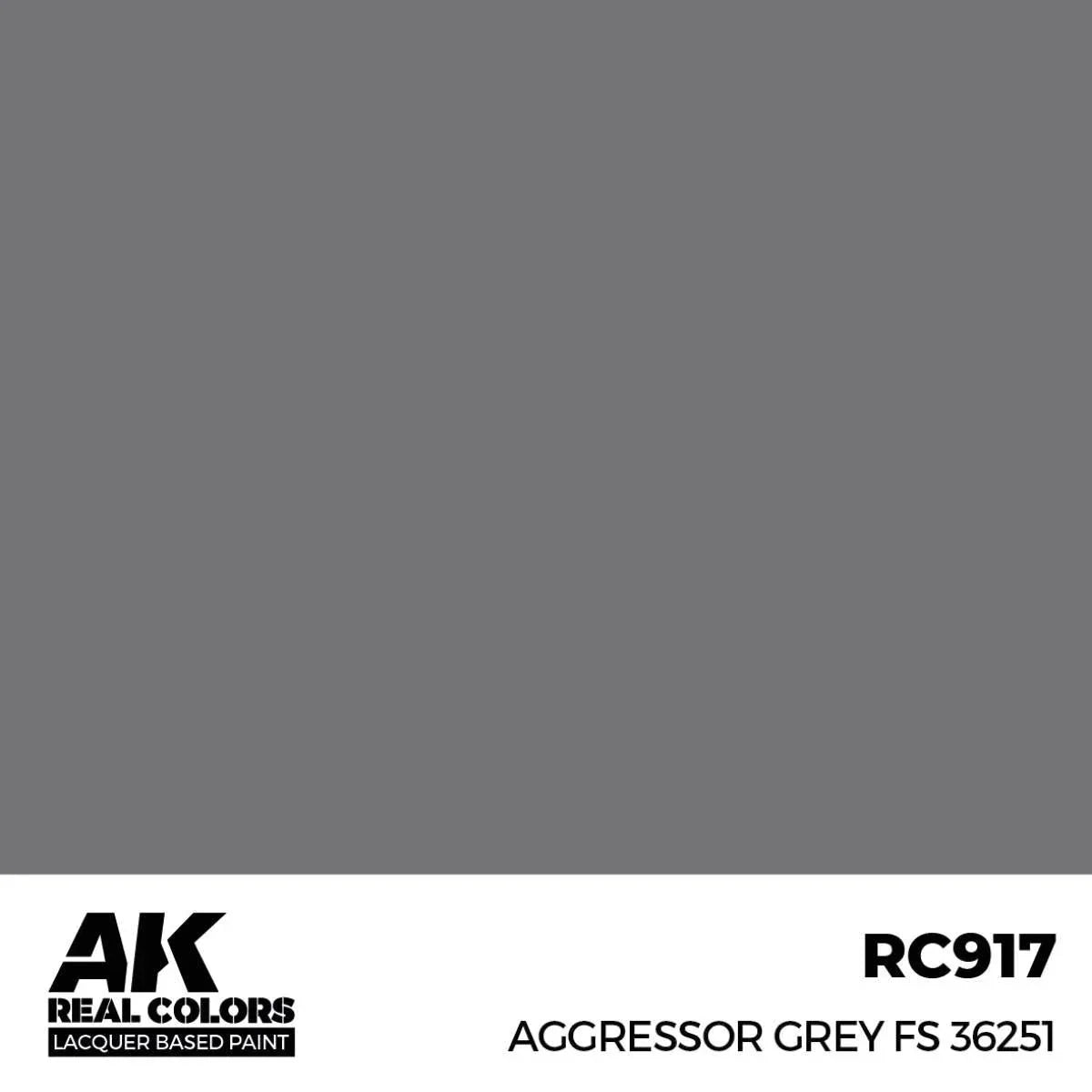 AK Interactive RC917 Real Colors Aggressor Grey FS 36251 Paint 17ml - A-Z Toy Hobby