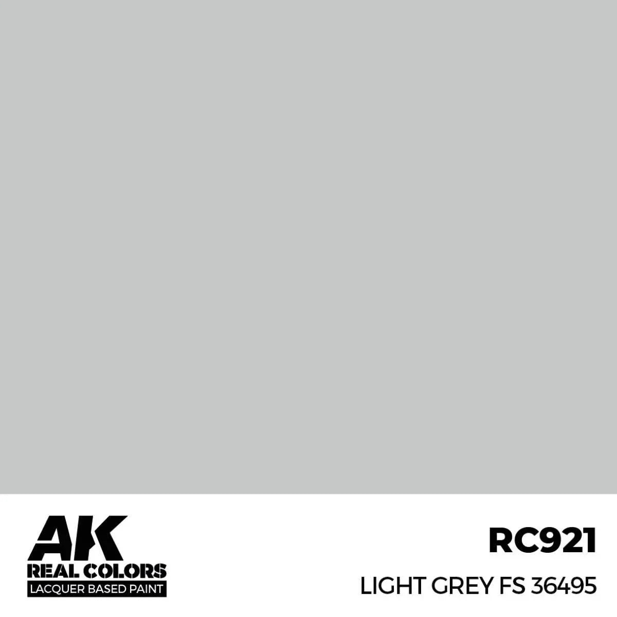 AK Interactive RC921 Real Colors Light Grey FS 36495 Paint 17ml - A-Z Toy Hobby