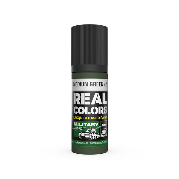 AK Interactive RC927 Real Colors Medium Green 42 Paint 17ml