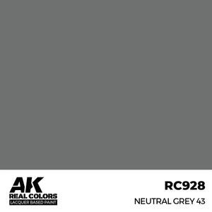 AK Interactive RC928 Real Colors Neutral Grey 43 Paint 17ml - A-Z Toy Hobby