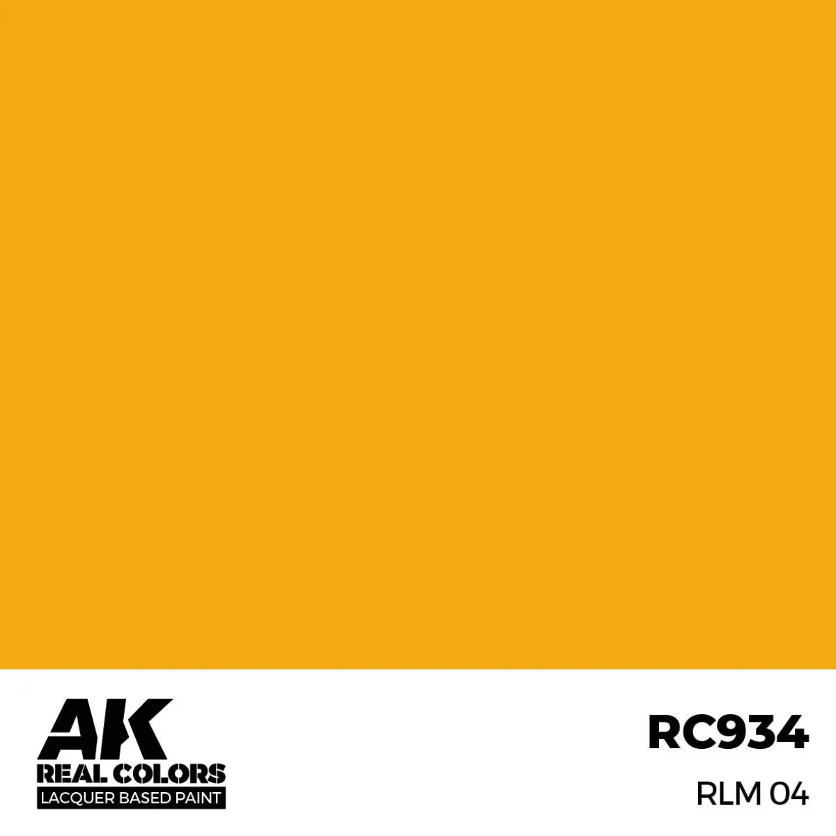 AK Interactive RC934 Real Colors RLM 04 Paint 17ml - A-Z Toy Hobby