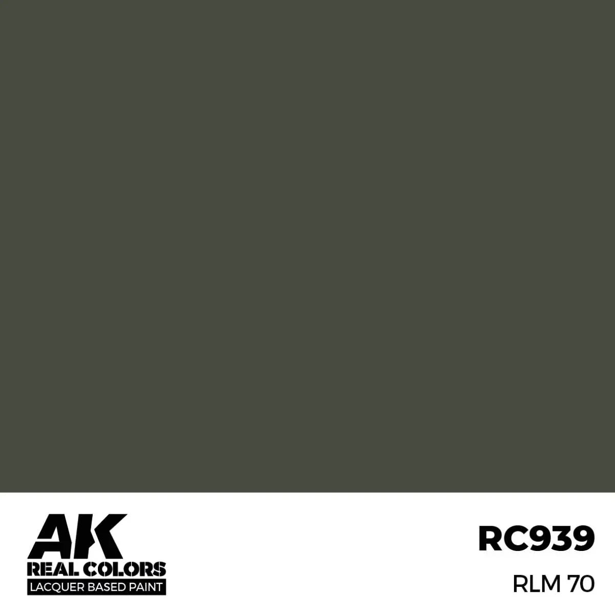AK Interactive RC939 Real Colors RLM 70 Paint 17ml - A-Z Toy Hobby