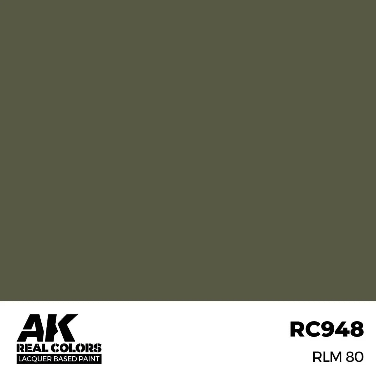 AK Interactive RC948 Real Colors RLM 80 Paint 17ml - A-Z Toy Hobby