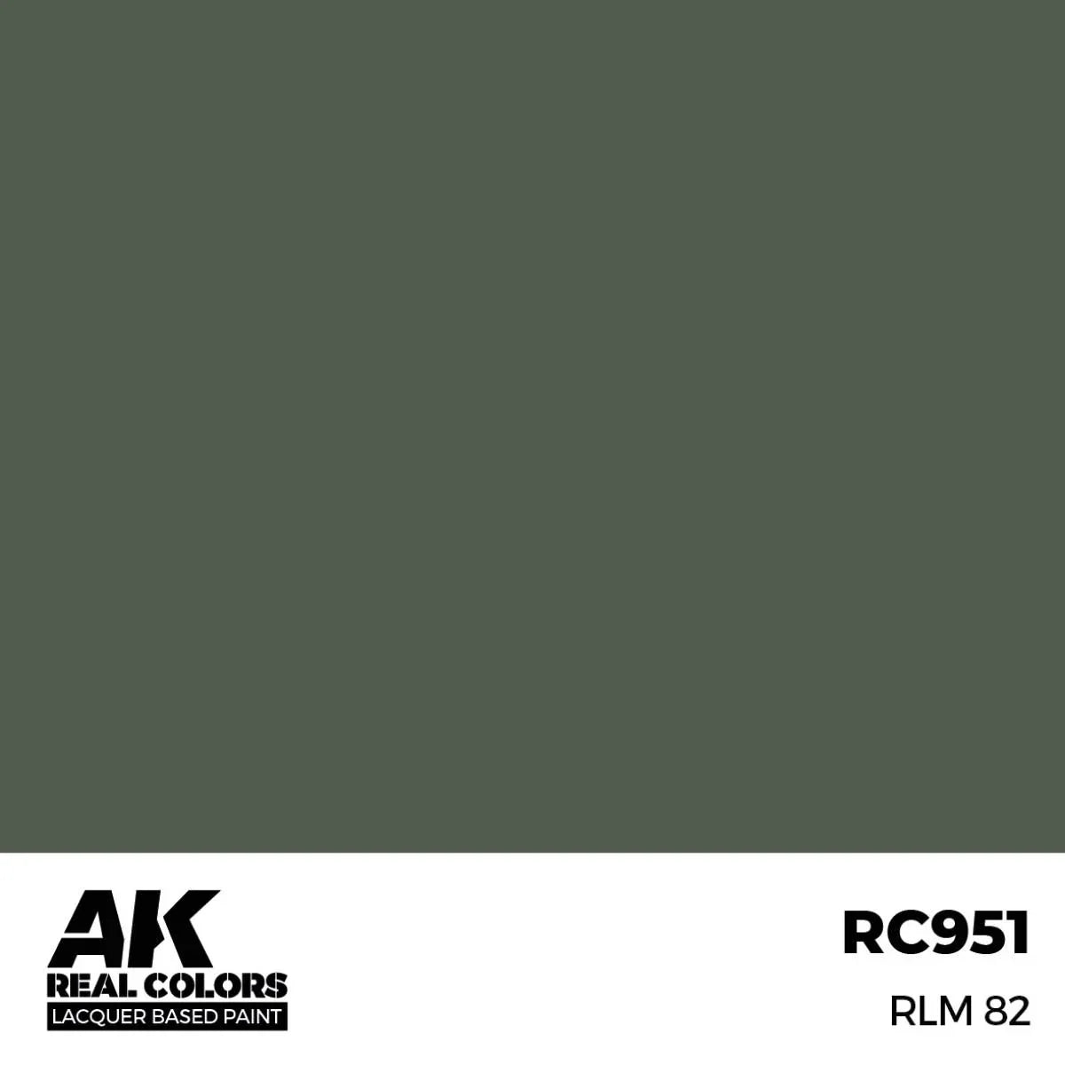 AK Interactive RC951 Real Colors RLM 82 Paint 17ml - A-Z Toy Hobby