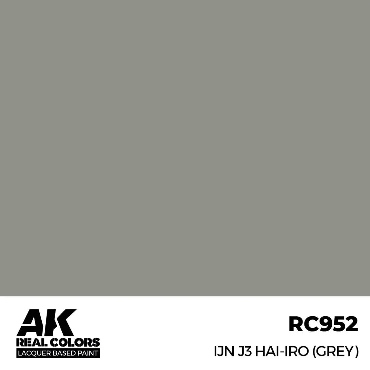AK Interactive RC952 Real Colors IJN J3 Hai-Iro (Grey) Paint 17ml - A-Z Toy Hobby