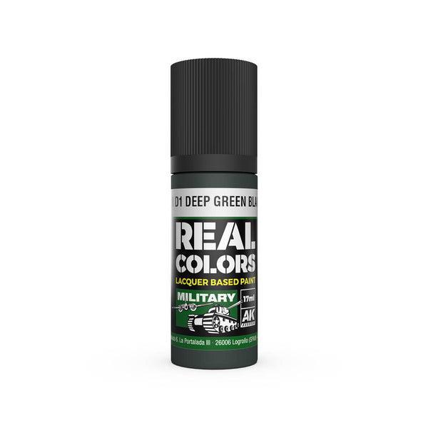 AK Interactive RC954 Real Colors IJN D1 Deep Green Black Paint 17ml