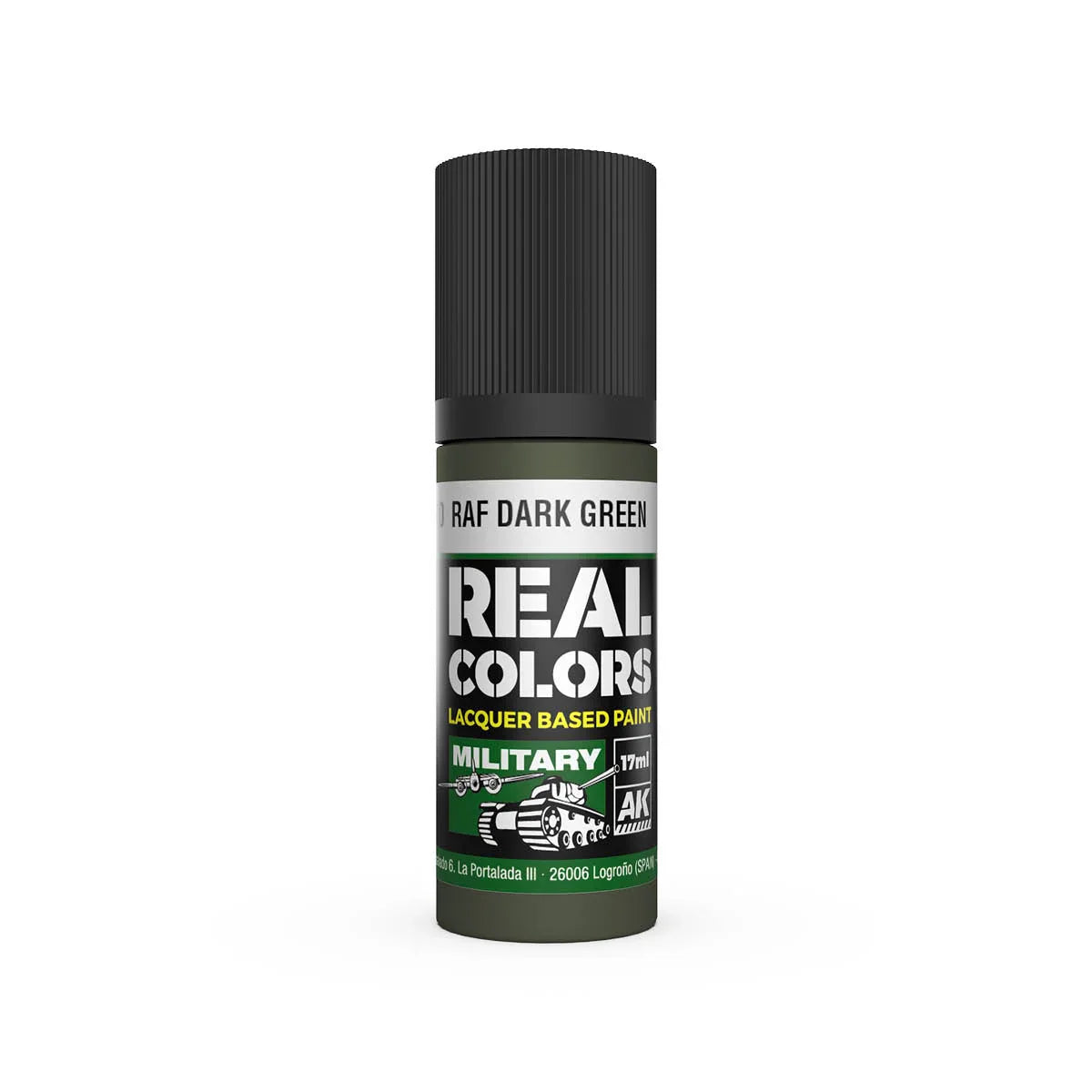 AK Interactive RC960 Real Colors RAF Dark Green Paint 17ml - A-Z Toy Hobby