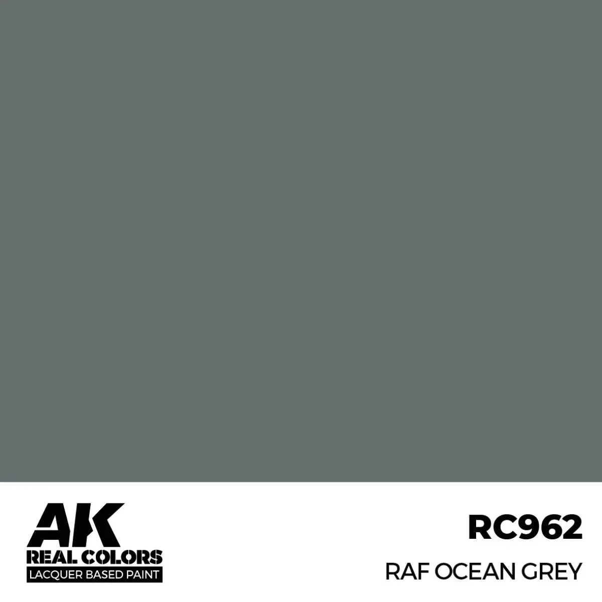 AK Interactive RC962 Real Colors RAF Ocean Grey Paint 17ml - A-Z Toy Hobby