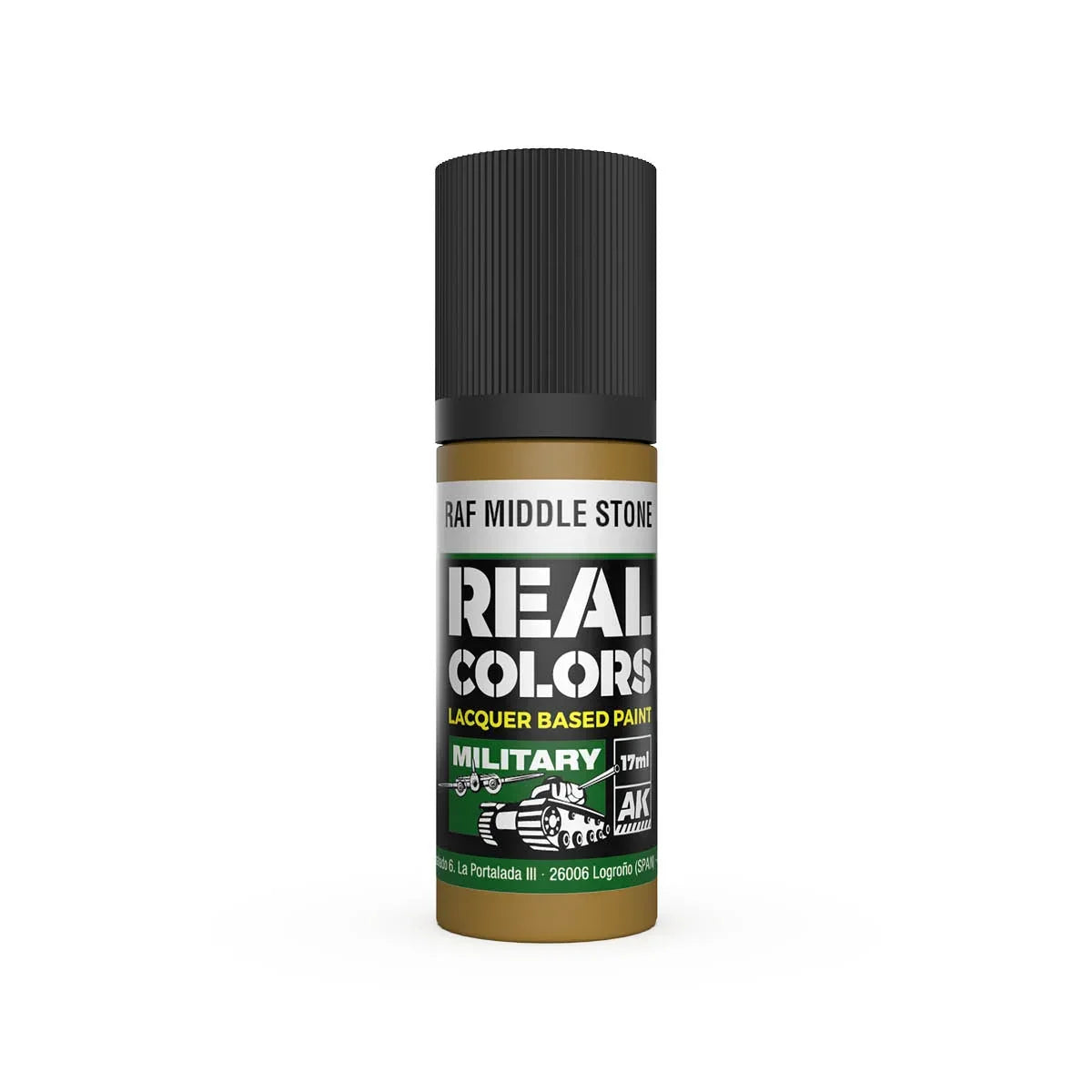 AK Interactive RC966 Real Colors RAF Middle Stone Paint 17ml - A-Z Toy Hobby