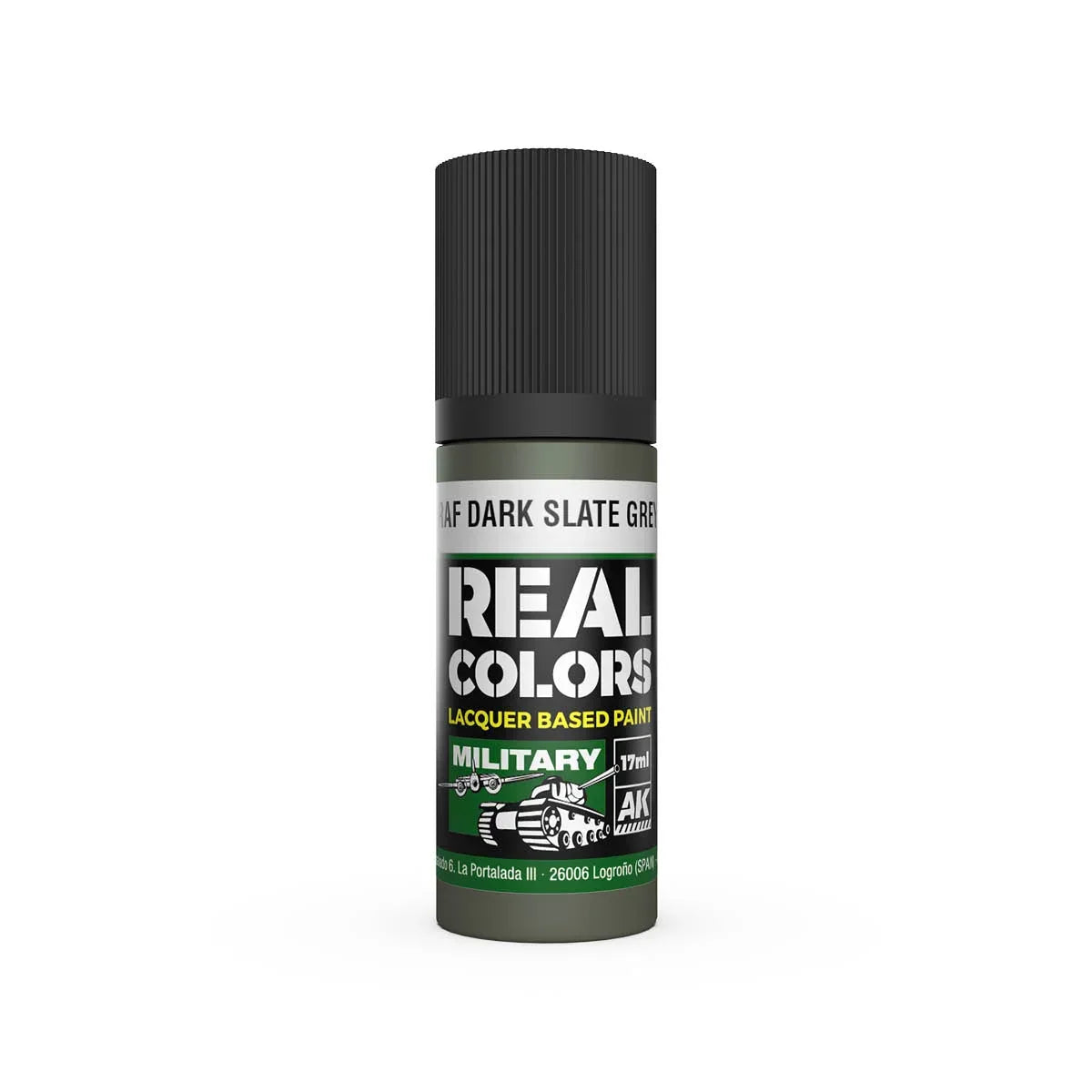 AK Interactive RC968 Real Colors RAF Dark Slate Grey Paint 17ml - A-Z Toy Hobby