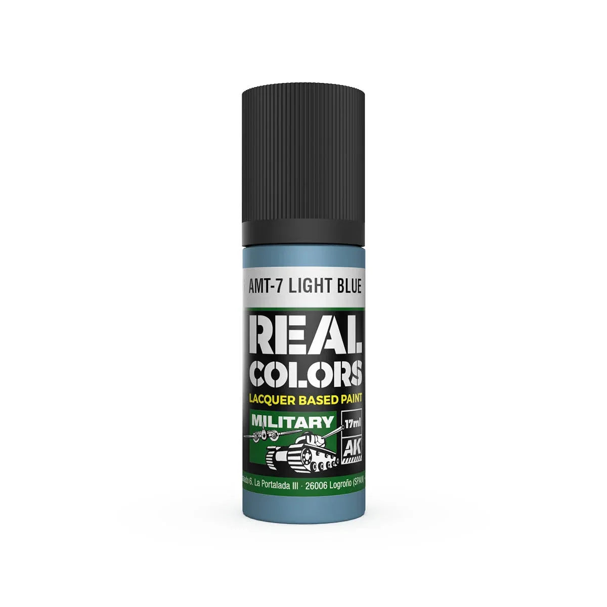 AK Interactive RC976 Real Colors AMT-7 Light Blue Paint 17ml - A-Z Toy Hobby