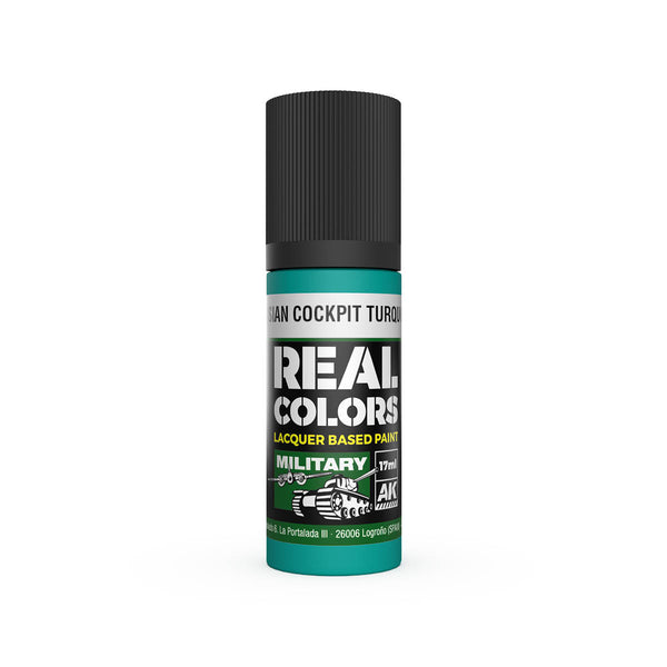 AK Interactive RC980 Real Colors Russian Cockpit Turquoise Paint 17ml