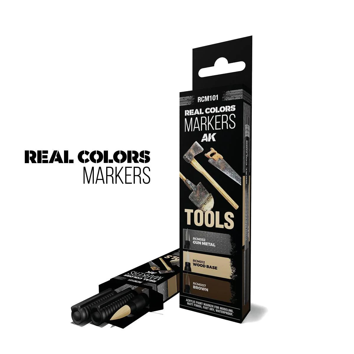 AK Interactive RCM101 RC Markers Set - Tools (3pcs) - A-Z Toy Hobby