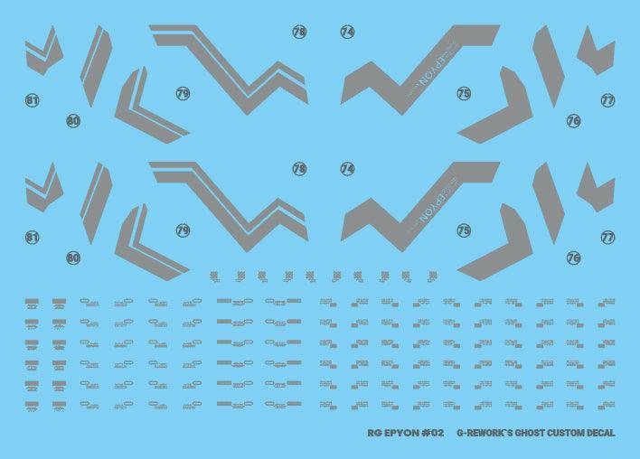 G-Rework Water Decal For RG Epyon - A-Z Toy Hobby