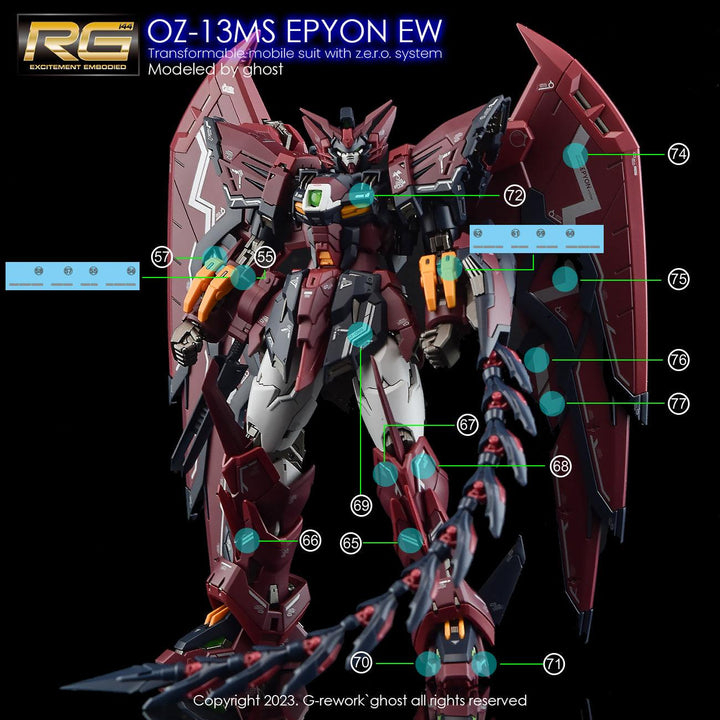 G-Rework Water Decal For RG Epyon - A-Z Toy Hobby