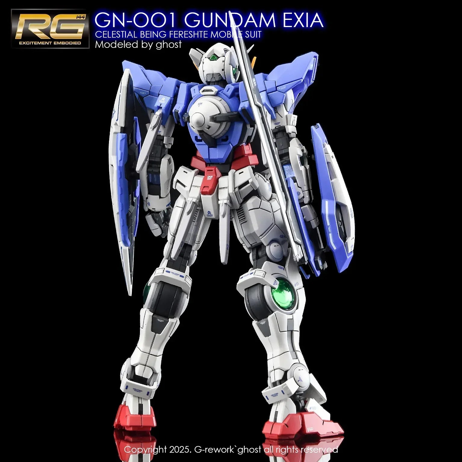G-Rework Water Decal For RG Exia - A-Z Toy Hobby