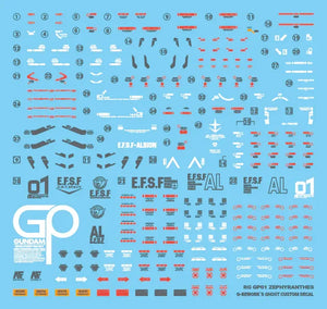 G-Rework Water Decal For RG GP01 Zephyranthes - A-Z Toy Hobby