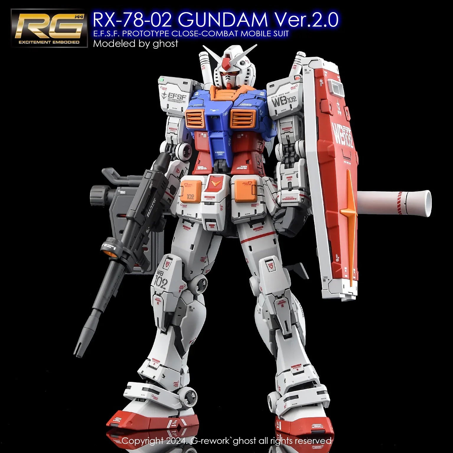 G-Rework Water Decal For RG RX-78-2 2.0 - A-Z Toy Hobby