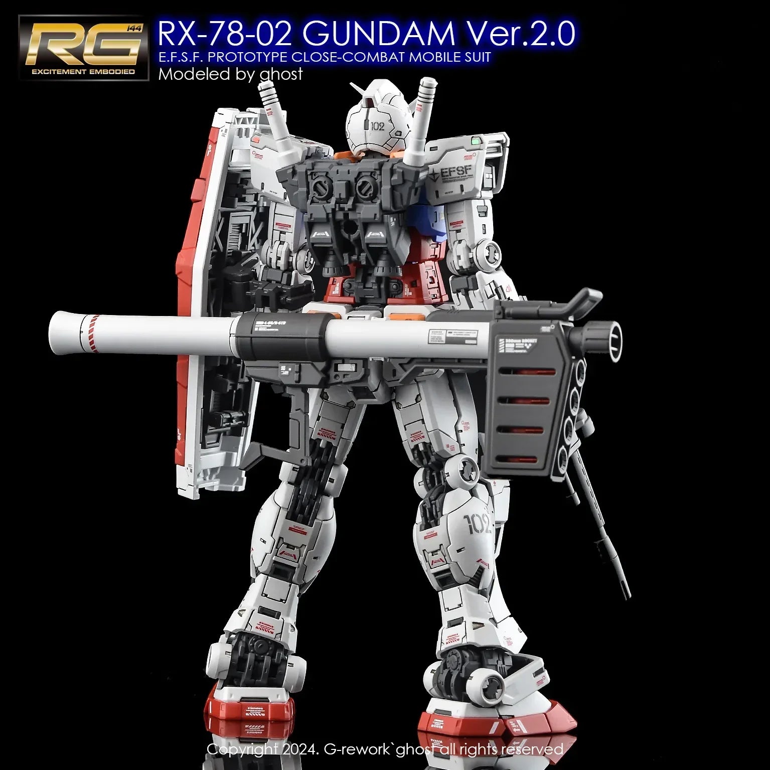 G-Rework Water Decal For RG RX-78-2 2.0 - A-Z Toy Hobby