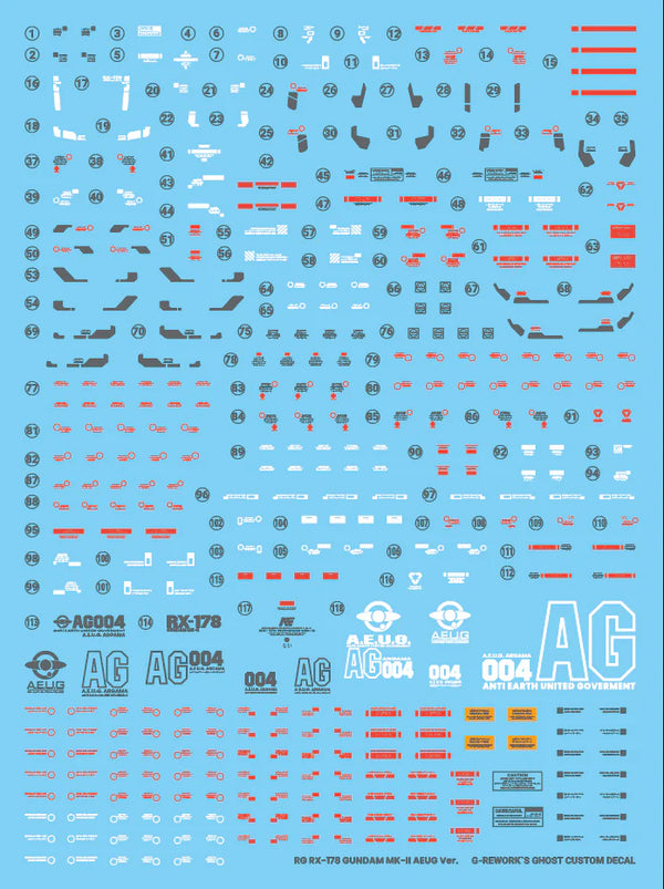 G-Rework Water Decal For RG Mk-II (AEUG)